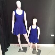 Vestido Tal Mãe Tal Filha Azul Coração Nas Costas Em Tule