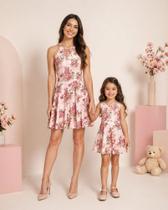 Vestido Tal Mãe Tal Filha Flora rosa
