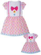 Vestido Tal Mãe Tal Filha Temático Fantasia Palhacinha Kit Adulto e Infantil Vestido Tal Mãe Tal Filha Temático Fantasia Palhacinha Kit Adulto e Infantil