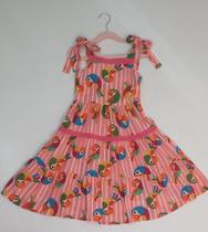 Vestido Tandy Bee Pássaros - 10 ao 16