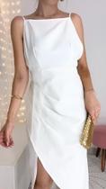 Vestido Tássia midi branco