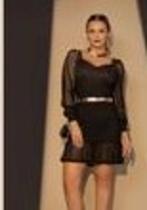 Vestido Tela lindíssimo Preto Tamanho P Vestido Tela lindíssimo Preto Tamanho P