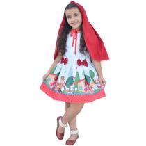 Vestido tema Chapeuzinho Vermelho com Capa