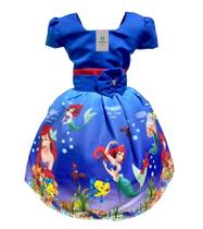 Vestido Temático Ariel E Tam.M (4-5 Anos)