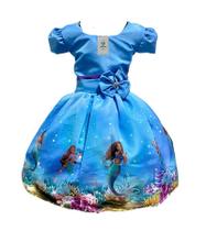 Vestido Temático Ariel H Tam.M (4-5 Anos)