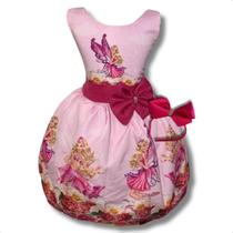 Vestido Temático Barbie Sereia E Fada