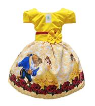 Vestido Temático Bela e a Fera A Tam.GG (8-9 Anos) Vestido Temático Bela e a Fera A Tam.GG (8-9 Anos)