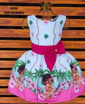 Vestido temático da moana baby