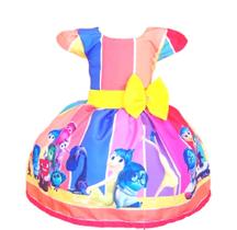 Vestido Temático Infantil Divertidamente