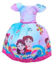 Vestido Temático Infantil Festa Maria Clara e JP