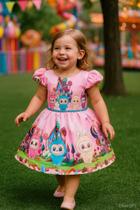 Vestido Temático Infantil Labubu Vestido Temático Infantil Labubu