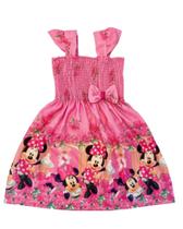 Vestido Temático Infantil Menina Minnie Rosa Vestido Temático Infantil Menina Minnie Rosa