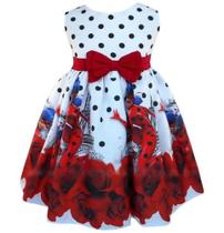 Vestido Temático Infantil para Festas Lady Bug Miraculous Vestido de Personagem 5771 - Brink Kids