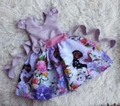 Vestido Temático Infantil Simples Isabela (Família Madrigal)