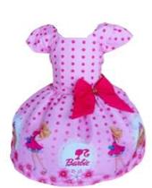 Vestido Temático Infantl Barbie Fashion Bolinhas Vestido Temático Infantl Barbie Fashion Bolinhas
