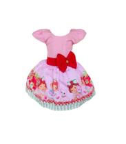 Vestido Temático Infantl Moranguinho Baby
