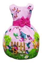 Vestido Temático Jardim Encantado Luxo