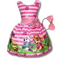 Vestido Temático Patrulha Canina