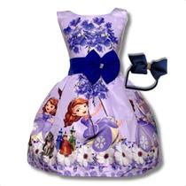 Vestido Temático Princesa Sofia Luxo