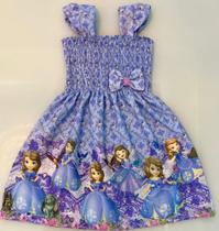 Vestido Temático Princesa SOFIA menina, 2 a 3 anos.