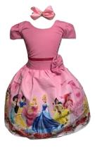 Vestido Temático Princesas Disney - Pequenos Encantos Baby