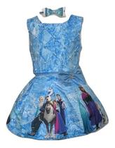 Vestido Temático Saia E Blusa Frozen Vestido Temático Saia E Blusa Frozen