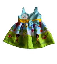 Vestido Temático Simples Mundo Bita Tam.PP (1-2 Anos)