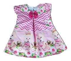 Vestido Temático Trapézio Princesa Ursa