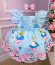 Vestido Tematicos Kids Alice no País das Maravilhas Vestido Tematicos Kids Alice no País das Maravilhas