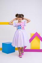 Vestido Tematicos Ysa Kids Lilo Stitch Rosa Bebe com Led Vestido Tematicos Ysa Kids Lilo Stitch Rosa Bebe com Led