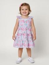 Vestido Texturizado Infantil Para Menina - PINK Vestido Texturizado Infantil Para Menina - PINK