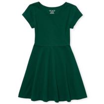 Vestido The Children's Place Skater de manga curta Girl Spruce Vestido The Children's Place Skater de manga curta Girl Spruce
