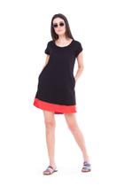 Vestido Ticantê Camiseta Preto Vestido Ticantê Camiseta Preto