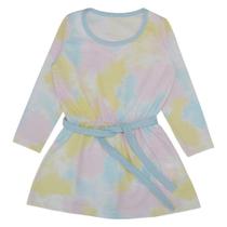 Vestido Tie Dye com Manga Longa - Big Bless