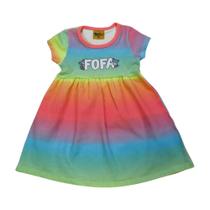 vestido tie dye infantil estampa com glitter vários tamanhos