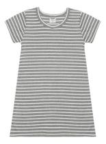 Vestido Tipo T-shirt Canelado Malha Strib Rib Infantil Nº 4 Ao 10