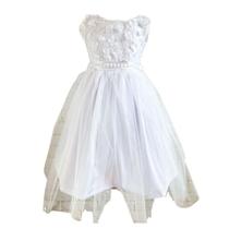 Vestido todo Branco borboletas tule