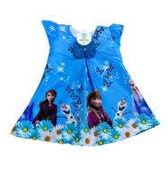 Vestido Trapézio Frozen Tam.P (2 anos)
