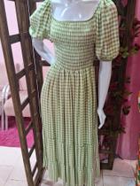 Vestido três Marias xadrez