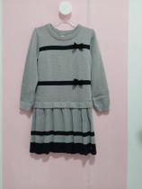 Vestido tricô cinza 4 anos cata vento Vestido tricô cinza 4 anos cata vento