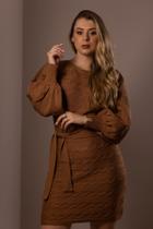 Vestido Tricô Florença Marrom