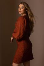 Vestido Tricô Florença Terracota