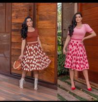 Vestido tricô moda evangélica