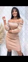 Vestido trico rayon ombro a ombro Vestido trico rayon ombro a ombro