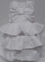 Vestido Tricoline Luxo Menina Festa Babado Lessa Kids Rosa - Vestido Tricoline Luxo Menina Festa Babado Lessa Kids Rosa -