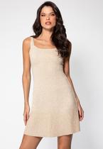 Vestido Tricot Lurex Guess