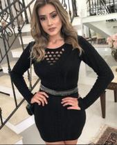 Vestido tricot Preto Vestido tricot Preto