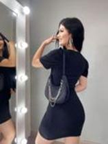 Vestido tubinho bufante M