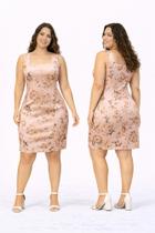Vestido Tubinho Feminino Estampas Miravest com Elastano