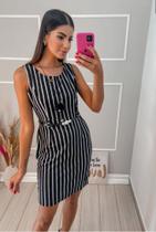 Vestido tubinho listrado Vestido tubinho listrado